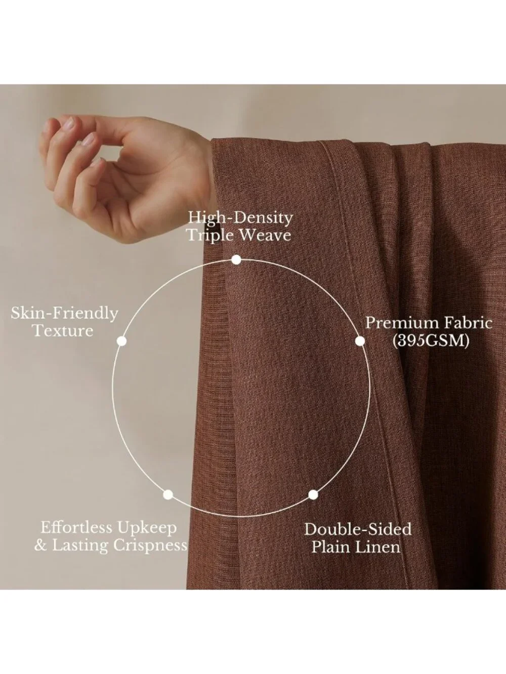 Heavyweight Pinch Pleat Terracotta 90